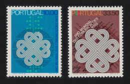Portugal World Communications Year 2v 1983 MNH SG#1912-1913 - Unused Stamps