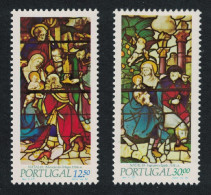 Portugal Christmas Stained Glass 2v 1983 MNH SG#1939-1940 - Ungebraucht