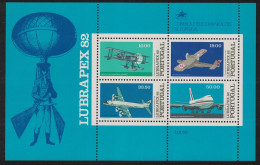 Portugal Aircrafts And Airplanes MS 1982 MNH SG#MS1900 - Neufs