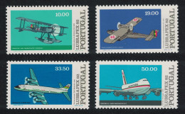 Portugal Airplanes And Aircrafts 4v 1982 MNH SG#1896-1899 - Unused Stamps