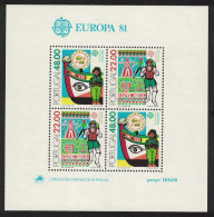 Portugal Europa CEPT MS 1981 MNH SG#MS1842 MI#Block 32 - Unused Stamps