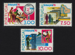 Portugal InterPhil 76 3v 1976 MNH SG#1603-1605 - Neufs