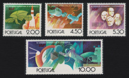 Portugal 26th International Astronautical Federation Congress Lisbon 4v 1975 MNH SG#1580-1583 - Ongebruikt