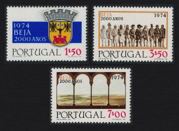 Portugal Bimillenary Of Beja 3v 1974 MNH SG#1549-1551 - Ungebraucht