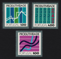 Portugal Portuguese Productivity Conference Lisbon 3v 1973 MNH SG#1496-1498 - Ungebraucht