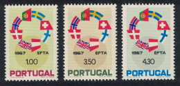 Portugal European Free Trade Association 3v 1967 MNH SG#1329-1331 - Ungebraucht