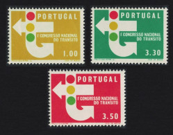 Portugal 1st National Traffic Congress Lisbon 3v 1965 MNH SG#1260-1262 - Ongebruikt