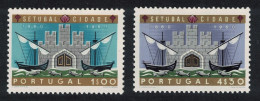 Portugal Ship Castle Arms Centenary Of Setubal City 2v 1961 MNH SG#1191-1192 - Unused Stamps