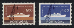 Portugal 2nd National Merchant Navy Congress 2v 1958 MNH SG#1156-1157 - Nuovi