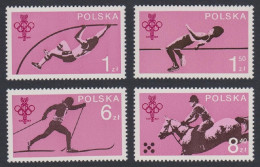 Poland Horses Skiing Athletics Polish Olympic Committee 4v 1979 MNH SG#2600-2603 Sc#2323-2326 - Unused Stamps
