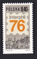 Poland 'Interphil 76' International Stamp Exhibition 1976 MNH SG#2431 Sc#2158 - Unused Stamps