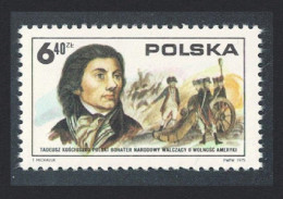 Poland Tadeusz Kosciusko American Revolution 1975 MNH SG#2392 Sc#2121 - Ungebraucht