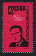 Poland 80th Birth Anniversary Of Marceli Nowotko Party Leader 1973 MNH SG#2249 - Neufs