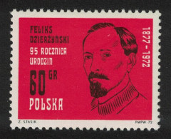 Poland 95th Birth Anniversary Of Feliks Dzerzhinsky Russian Politician 1972 MNH SG#2157 - Ungebraucht