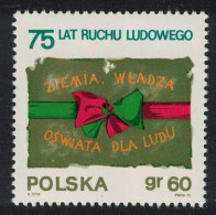 Poland 75th Anniversary Of Peasant Movement 1970 MNH SG#1987 - Nuovi