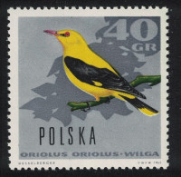 Poland Golden Oriole Bird 40gr 1966 MNH SG#1700 - Unused Stamps