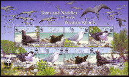 Pitcairn WWF Seabirds MS 2007 MNH SG#MS728 MI#717-720 Sc#647a-d - Pitcairninsel