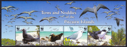 Pitcairn WWF Seabirds Wide Top Strip Of 4v With Names 2007 MNH SG#724-727 MI#717-720 Sc#647a-d - Pitcairn