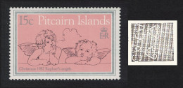 Pitcairn Christmas Angels By Raphael 15c WATERMARK Var 1982 MNH SG#230w Sc#217var - Pitcairn