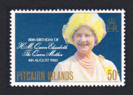 Pitcairn 80th Birthday Of Queen Elizabeth The Queen Mother 1980 MNH SG#206 Sc#193 - Pitcairn Islands