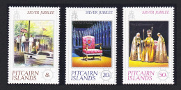 Pitcairn Silver Jubilee 3v 1977 MNH SG#171-173 Sc#160-162 - Pitcairninsel