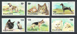Philippines Cats And Dogs 6v 1979 MNH SG#1539-1544 MI#1306-1311 - Philippinen
