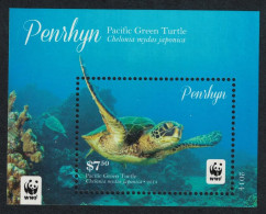 Penrhyn WWF Pacific Green Turtle Chelonia Mydas Japonica MS 2014 MNH SG#MS649 - Penrhyn