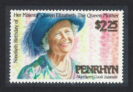 Penrhyn 90th Birthday Of The Queen Mother 1990 MNH SG#445 Sc#384 - Penrhyn