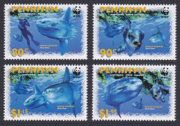 Penrhyn WWF Ocean Sunfish 4v 2003 MNH SG#541-544 MI#605-608 Sc#462-465 - Penrhyn