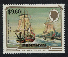 Penrhyn HMS Resolution And HMS Discovery Ships $9.60 1984 MNH SG#355 Sc#286 - Penrhyn