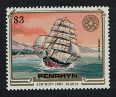Penrhyn 'Mermerus' Ship $3 1984 MNH SG#353 Sc#284 - Penrhyn