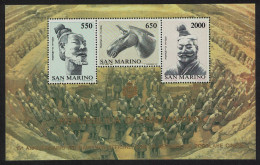 San Marino Terracotta Figures From Qin Shi Huang's Tomb MS 1986 MNH SG#MS1274 - Unused Stamps