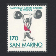 San Marino European Junior Weightlifting Championship 1980 MNH SG#1152 - Ongebruikt