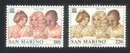 San Marino 30th Anniversary Of UNESCO 2v 1976 MNH SG#1063-1064 - Ongebruikt