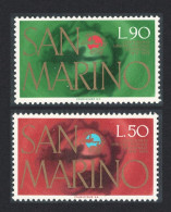 San Marino Universal Postal Union 2v 1974 MNH SG#1010-1011 - Unused Stamps
