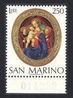 San Marino Christmas Bottom Margin 1974 MNH SG#1017 - Ongebruikt