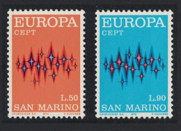 San Marino Europa 2v 1972 MNH SG#932-933 - Unused Stamps