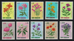 San Marino Flowers 10v 1971 MNH SG#919-928 - Ongebruikt