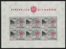 San Marino Europa Sheetlet 1962 MNH SG#689 MI#749 Bogen - Nuovi