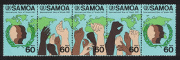 Samoa Youth Year Strip Of 5v 1985 MNH SG#706-710 Sc#655 - Samoa