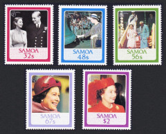 Samoa Queen Elizabeth II Birthday 5v 1986 MNH SG#726-730 Sc#670-674 - Samoa
