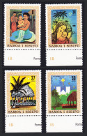 Samoa Christmas Paintings 4v With Bottom Margins 1980 MNH SG#579-582 Sc#539-542 - Samoa