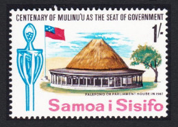 Samoa Fales - Houses Mulinu's Centenary 1Sh 1967 MNH SG#279 Sc#264 - Samoa