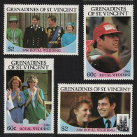 St. Vincent Gren Royal Wedding Prince Andrew 4v 1986 MNH SG#481-484 Sc#539-540 - St.Vincent Und Die Grenadinen