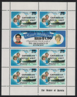 St. Vincent Gren Royal Visit Overprint Sheetlet 1985 MNH SG#424-425 - St.Vincent Und Die Grenadinen