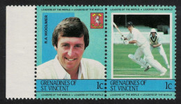 St. Vincent Gren R. A. Woolmer Cricketer 1984 MNH SG#291-292 - St.Vincent Und Die Grenadinen