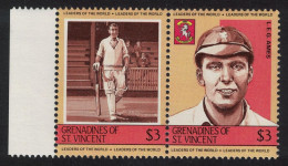 St. Vincent Gren L. E. G. Ames Cricketer 1984 MNH SG#305-306 - St.Vincent Und Die Grenadinen