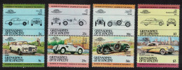 St. Vincent Gren Automobiles 8v 1984 MNH SG#339-346 - St.Vincent Und Die Grenadinen