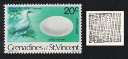 St. Vincent Gren Booby Bird And Egg Inscript '1979' WATERMARK Var 1980 MNH SG#120w - St.Vincent Und Die Grenadinen