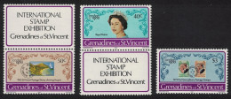 St. Vincent Gren London 1980 Stamp Exhibition 3v Labels 1980 MNH SG#167-169 - St.Vincent & Grenadines